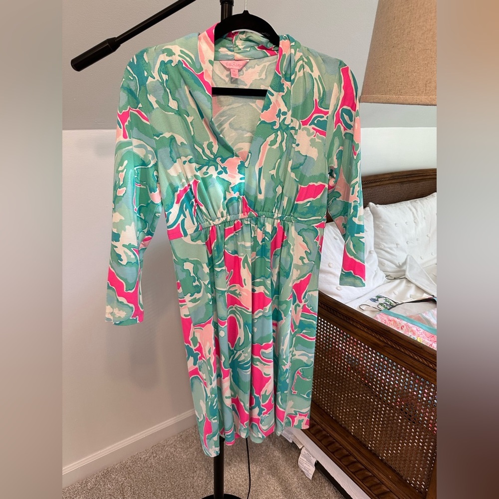 Lilly Pulitzer Alexandra Dress in Pink Sands (M)